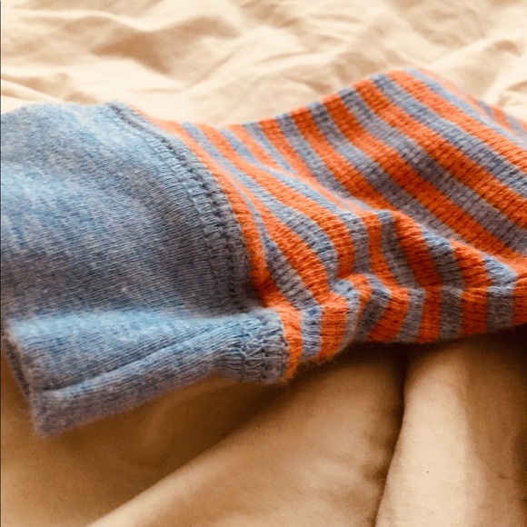 Baby boys striped blue and orange tee GAP - Picture 3 of 5